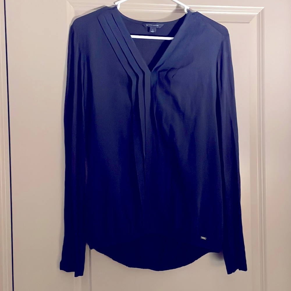 Tommy Hilfiger navy blue blouse, size medium